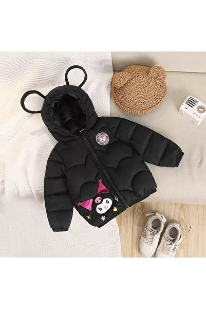 melisam.msg Kız Çocuk Kış Sonbahar Kuromi Işıklı Şişme Mont