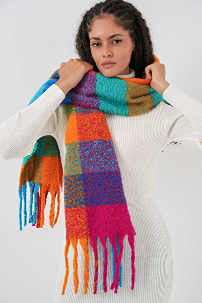 alita butik Eșarfă șal cu textura moale multicoloră