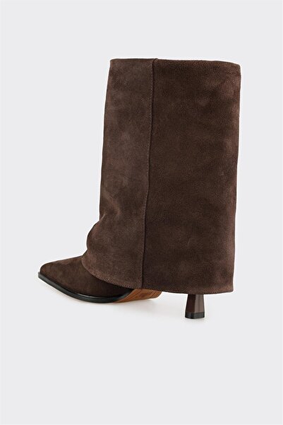 Elle Shoes Kahve Deri Kadın Klasik Bot