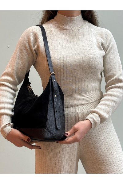 MaVaux Moka 100% Genuine Leather Stylish Detailed Shoulder Bag