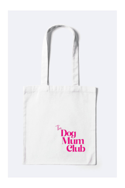 Puppy Yoga Romania Sacoșă The Dog Mum Club din Bumbac, Mânere de 60 cm, 375 x...