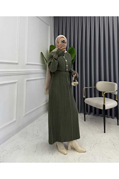 Abalı Yeni sezon kışlık üzün elbise