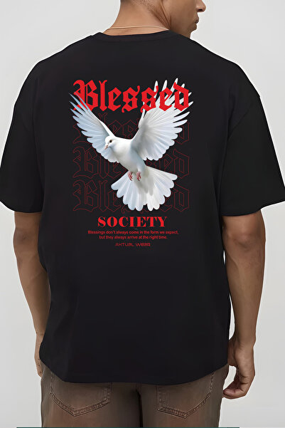 AktualWear Tricou Oversize „BLESSED SOCIETY”