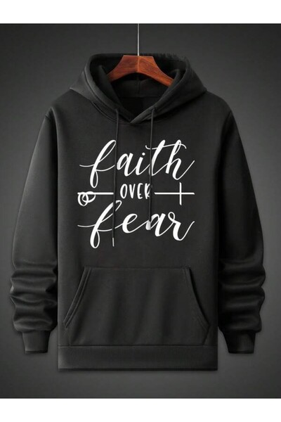 Ritec هوديي b مطبوع للجنسين ذو طابع الإيمان قصة فضفاضة