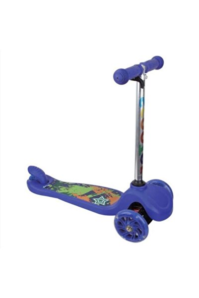 Tessari Blue Scooter with LED Wheels