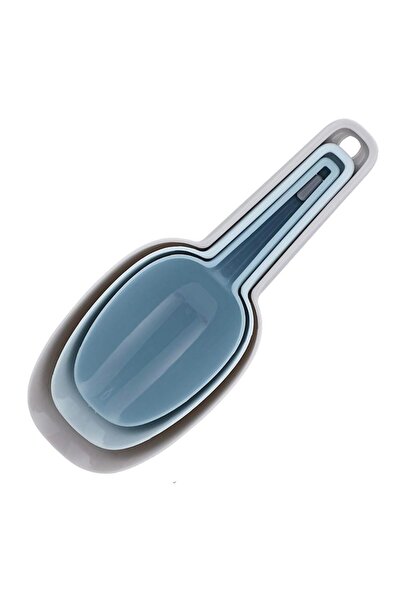 PUFO Set of 3 Ingredients Scoops for Ice, Peanuts, Flour, Sweets - Practical Kitchen Accessories