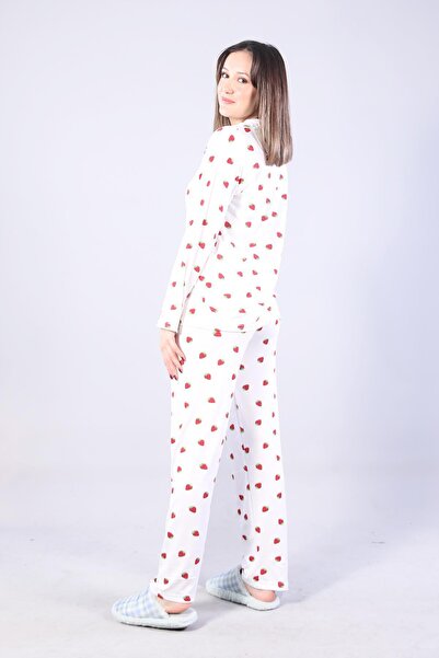 Mckanzie 3306 Set de pijamale Milan cu guler moale, cu mâneci lungi și fund lung