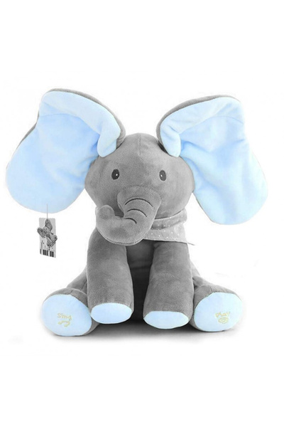 Krista Elefant interactiv Peek-a-Boo Bleu în limba română