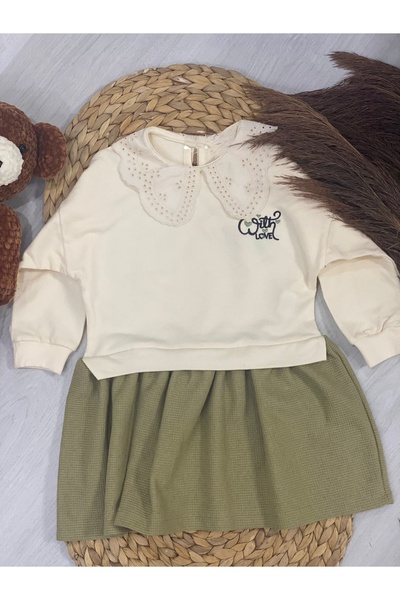 Bonibo Kids Bebe Yaka Kız Çocuk Elbise