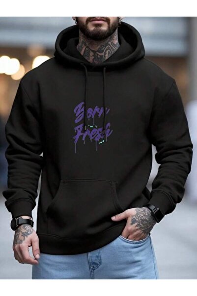 LAVİTTA Graffiti Style Printed Unisex Oversized Hoodie
