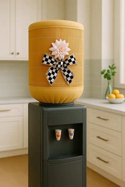 Marrone Husă pentru sticle de bambus Husă pentru dozator de apă