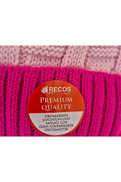 QUB CLUB Girl's Scarf Hat Gloves 3-Piece Set