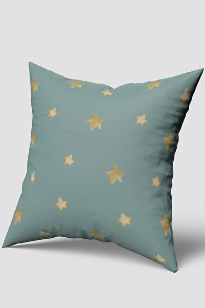 Bebemotto Green Background Gold Stars, Double-Sided, Velvet Fabric, Children'...