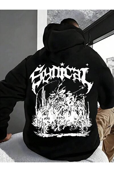 LAVİTTA Gothic Graphic Printed Unisex Oversized Hoodie