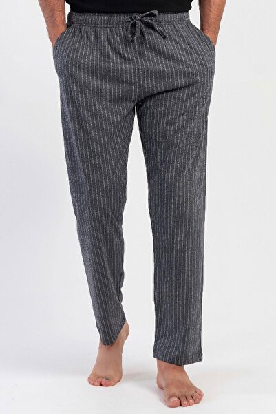 REN 100% Cotton Vienetta Men's Single Bottom Pocket Pajamas, Tie at the Waist