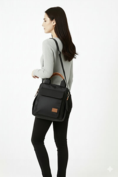 Av A Dos Women's Backpack and Shoulder Bag Mother Baby Care Bag Daily Backpack with Side and Front Pockets