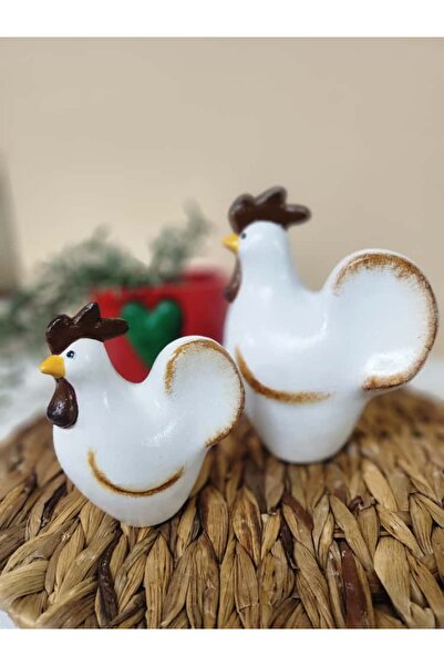 JELLY 2' Lİ BÜYÜK VE KÜÇÜK TAVUK BİBLO SETİ MUTFAK DEKORATİF BİBLO