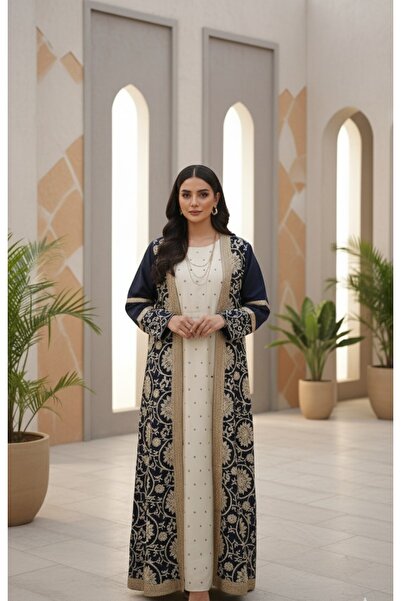 Maison Emarat جلابية مطرزة من قطعتين