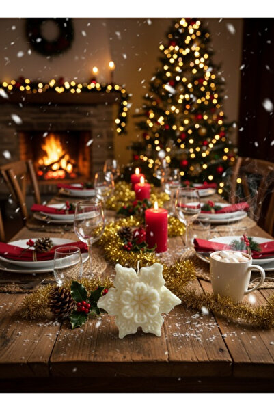 Herum Scented flake candle, HANDMADE, soy wax, cotton wick, 7.5 cm