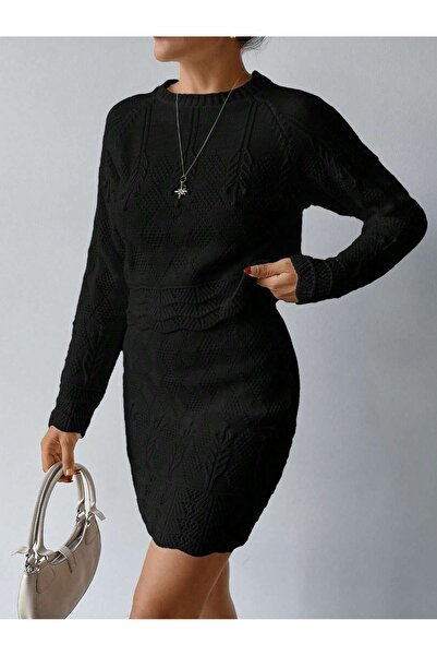 EFENDİX Plus Size Lace-Like Knit Sets