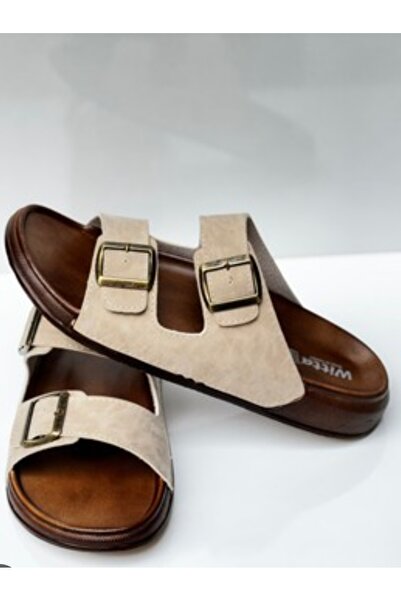Witta Beige Men's Slippers