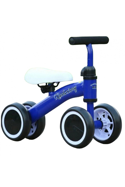 Krista Mini bicicletă cu 4 roți, fără pedale, 1-3 ani, B04 Albastră
