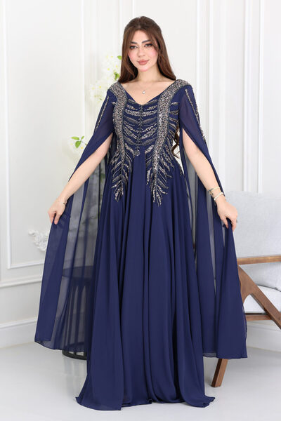 modern designer فستان سهره بأكمام شيفون