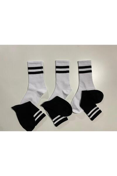 Boston Set of 6 pairs of women's long socks with pattern