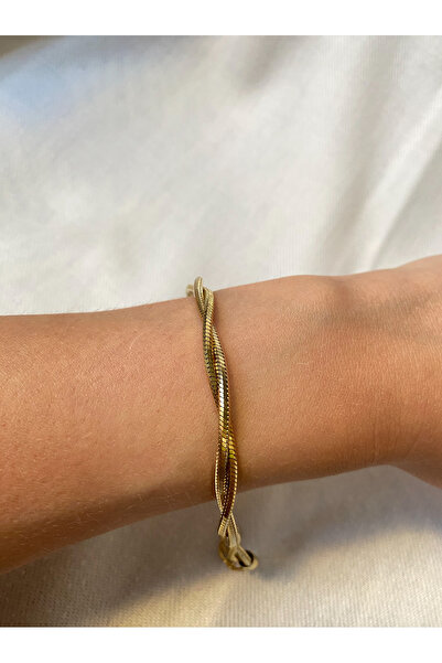 Bade Xuping Twisted Italian Chain Model Shiny Steel Women's Bracelet