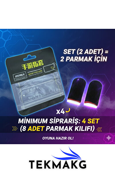 TEKMAKG Pubg Finger Sleeve 1 Set (2 Pieces) Sweatproof Breathable Pro Gamer Finger Sleeve