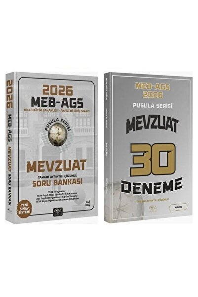 CBA Akademi CBA Yayınları 2026 MEB-AGS Mevzuat Soru Bankası + 30 Deneme 2 li ...
