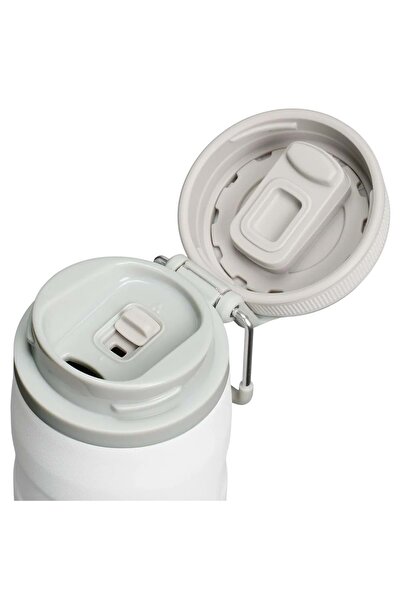 Stanley The Iceflow Twist Flip Thermos 0.47 Lt Thermos Mug Camping Flask White