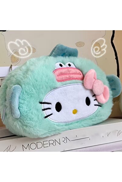 Kawaii Sevimli Hello Kitty Peluş Kalemlik