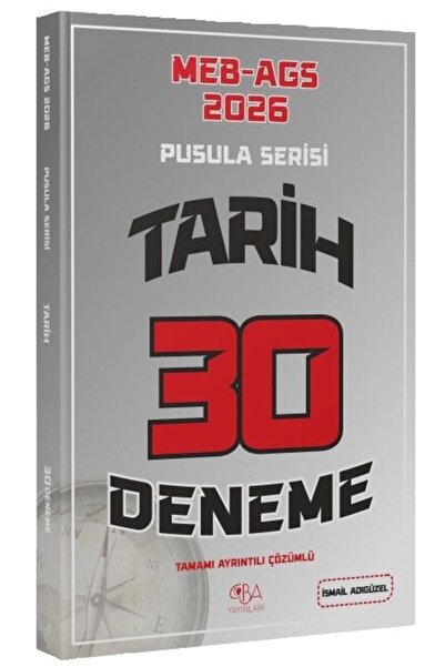 CBA Akademi CBA Yayınları 2026 MEB-AGS Tarihin Pusulası 30 Deneme Çözümlü - İ...