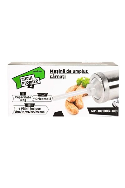 micul fermier sausage stuffer, 3 kg, horizontal, 5 funnels