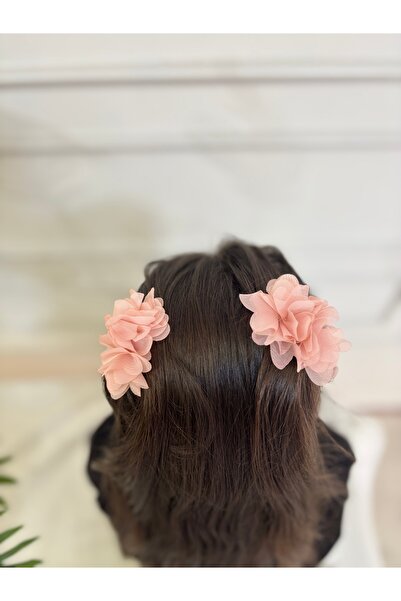 SHClothing accessories Girl's Floral Clip Hairpin - Powder
