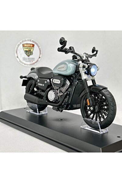 MotoGarage Benda Chinchilla 125/300 Gri 1:12 Lisanslı Diecast Sesli ve Işıklı...