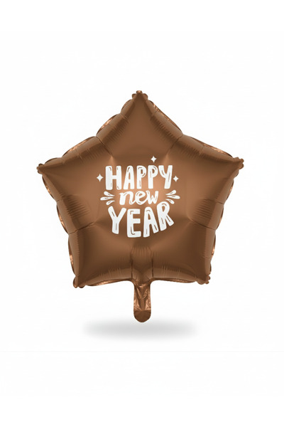 Organizasyon Pazarı Happy New Year Christmas Tree Party Ornament Heart & Star Foil Balloon Decor