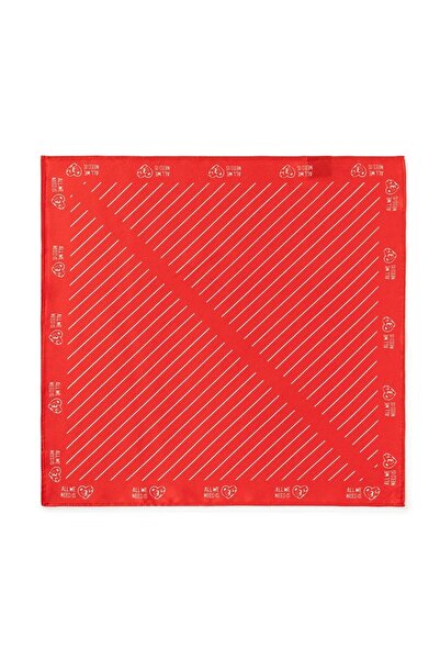 All We Need Is Pets Stylish Red Silk Bandana for Cats, Dogs and Pet Lovers