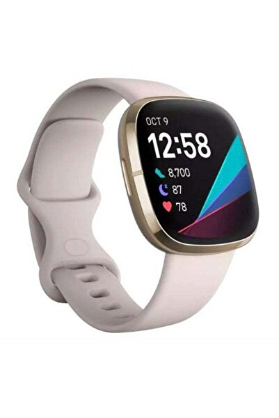Fitbit Sense Advanced Smartwatch - Lunar White/Soft Gold Stainless Steel