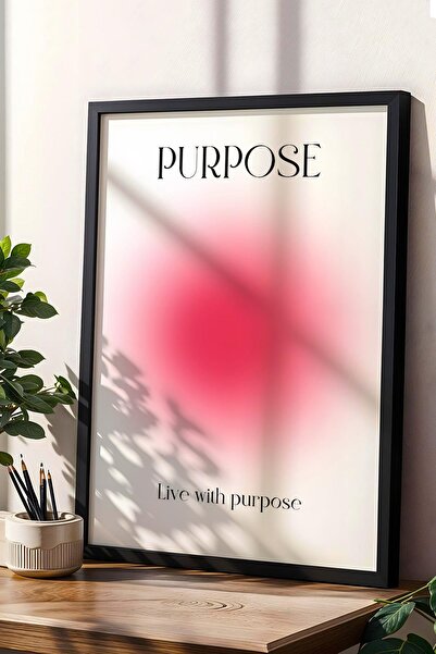 Saturn Tablou înrămat cu scop Aura Energetice Culori Trăiește cu scop - Trăie...