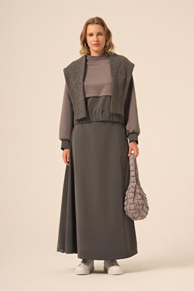 FTZ WOMEN بدلة سكوبا سباندكس للسيدات باللون الرمادي 31262