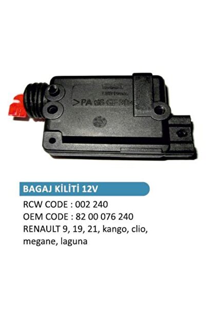 ROCKSWELL Bagaj Kilit Motoru Renault R9, R19, R21, Kangoo, Clıo,Megane,Laguna...