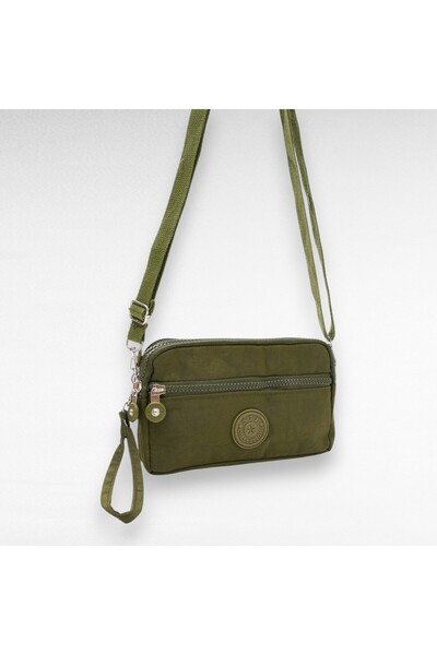 STE Su Geçirmez Paraşüt Kumaş Çapraz Askılı Üç Bölmeli Cüzdan / Telefon Çanta...