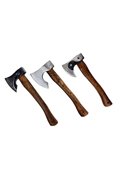 OEM Set of 3 Axes: Chopping Type 34 cm, Splitting Type 30 cm and Yin Yang Typ...