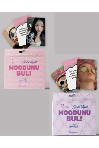 TOYZ PLAY Moodunu Bul Mini 2 Adet Oyun, Modunu Bul, Girls Night 1, Girls Night 2