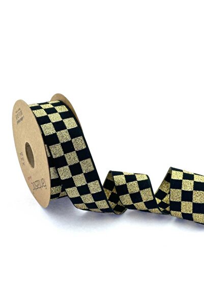 lolipophobi Simli Damalı Kurdele(3 Cm X 1 Mt), Kurdele, Yılbaşı, Damalı, Kapı...