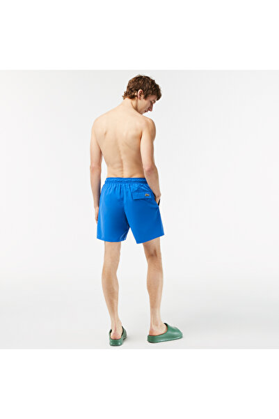 Lacoste Heritage Erkek Baskılı Mavi Mayo Şort