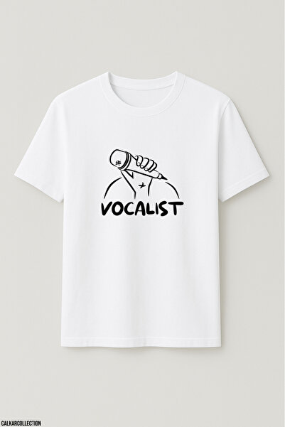 CALKARCOLLECTION تي شيرت للجنسين قصة فضفاضة ميوزيك إس يجلب الأشواق