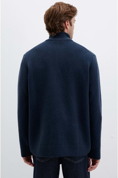 Mavi M0710380 Світшот з напівзастібкою на блискавці для чоловіків, синій